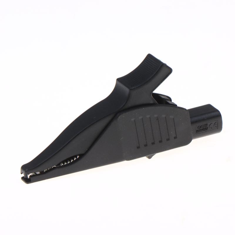 Heavy Duty Alligator Clips Insulated Test Crocodile Clamps With 4Mm Banana Jack Full Insulated Clips For Electrical Testing Work