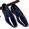 Mens Formal Business Leather Shoes Lightweight Trendy Low Cut British Pointed Toe Wedding Groom Shoes