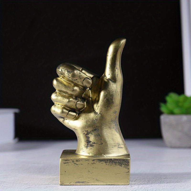 1 szt. Spersonalizowany palec statua Nordic figurki z żywicy rękodzieło rzeźby Ozdoba dekoracje do domowego biura wystrój salonu