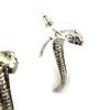 Les Trésors De Lily [J7117] - Silver 'Tentation' Designer Earrings - 5x3 Cm