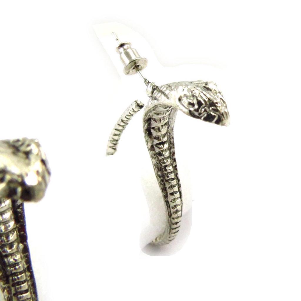 Les Trésors De Lily [J7117] - Silver 'Tentation' Designer Earrings - 5x3 Cm