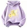 Mädchen Niedliche Geflügelte Fee Elf mit Laterne Mond Stern Cartoon Druck Hoodie Kinder Langarm Pullover Sweatshirt Freizeit Kinderkleidung