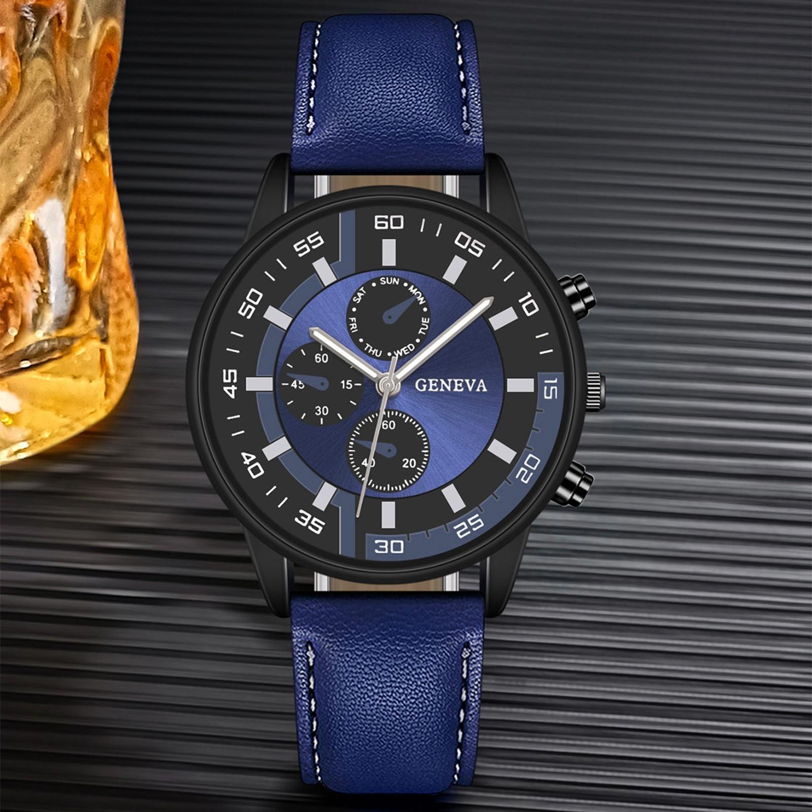 

Мужские цифровые часы Градуированные мужские часы Мужские кварцевые мужские часы с ремнем One Size коричневый