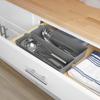 (2 pack  Utility Storage Flex Tray Gray 5" x 15" 2 Pack
