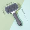 1 Count Deshedding & Massage Comb - Push-Button Release, Anti-Slip Grip - Black Friday Essential for Cat & Dog Grooming
