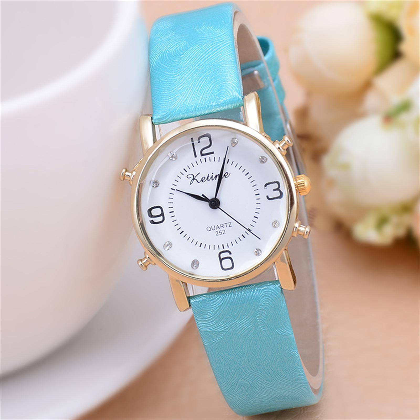 

Женские модные кожаные часы One Size