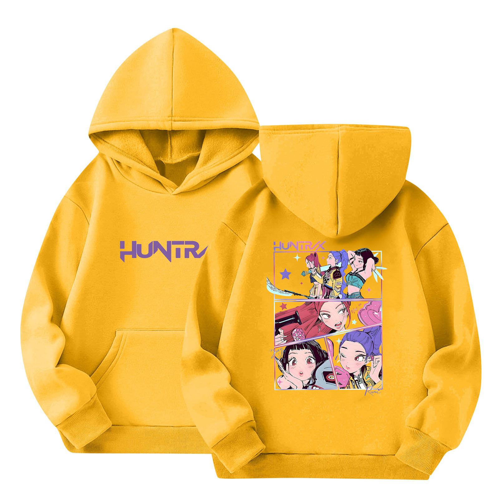 

Детская толстовка с капюшоном для мальчиков и девочек, модная толстовка с длинными рукавами и принтом 160 жёлтый