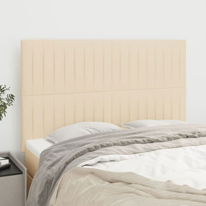 Tête de lit - Maison Exclusive - Crème - Hauteur réglable - 144 x 5 x 118/128 cm