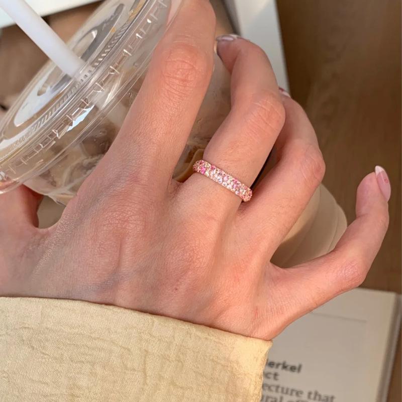 Pink Gorgeous Inspired Adjustable Ring For Women With Unique Geometric Style Perfect For Fashion Forward Summer Outfits In 2024