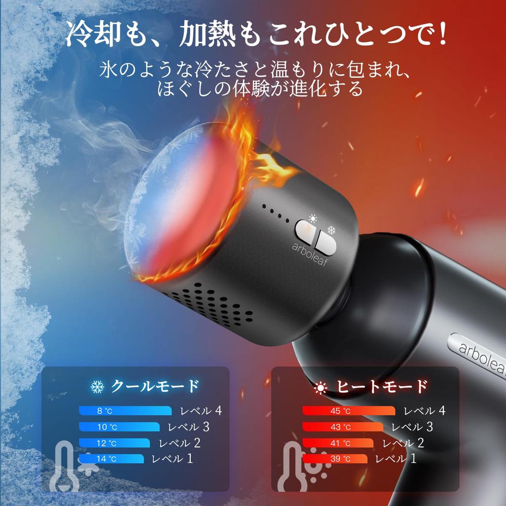 Arboleaf Myofascial Release Gun Handy Gun with Hot and Cold 10mm Up To 3200 Times Per 6 5 Full Body Large Quiet Portable Perfect Gift for the New