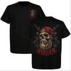 Ruger Skull Gunslinger T-Shirt Vintage Tactical Gun Graphic Tee