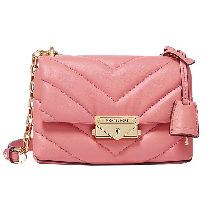 

Michael Kors Mk Cece Gold Buckle Chain Solid Flap Commuter Lambskin Crossbody Shoulder Bag Women bags Light-Pink 32T9G0EC1L-644 Basic Set (Bag+Dust Bag)