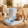 2 In 1 Dog Automatic Feeder Large Capacity Integrated Dog Water Dispenser Plastic Spill-Proof Pet Integrated Feeder