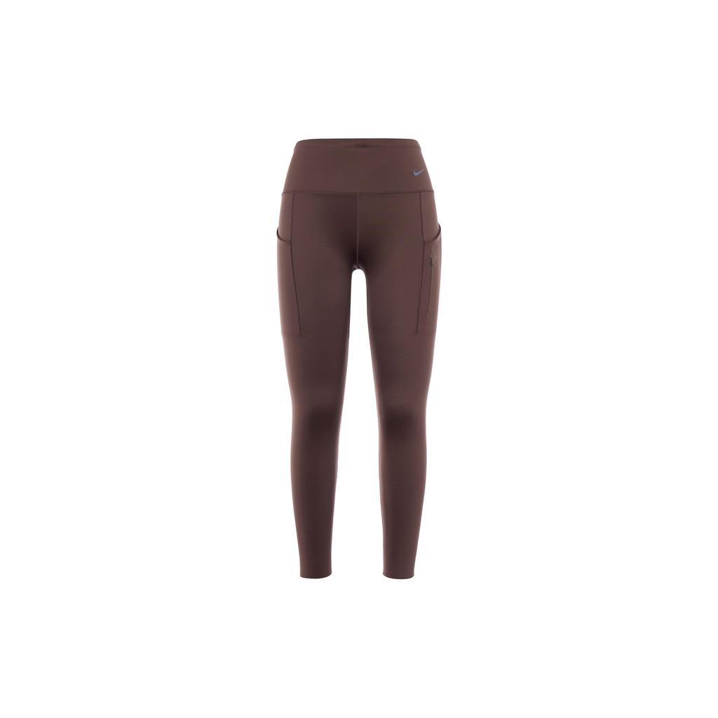 Nike Go Series Solid Color High Waist Casual Sports Pants Women Bottoms Baroque-Brown DQ5695-237