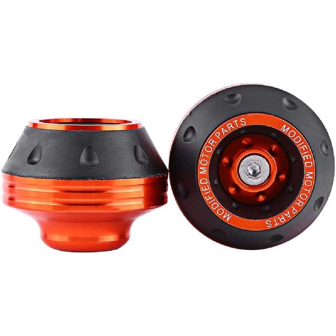 

Front Fork Frame Sliders Wheel Crash Protector, Keenso CNC Aluminum Front Fork Wheel Frame Sliders Motorbike Falling Scooter Moped(Orange) оранжевый