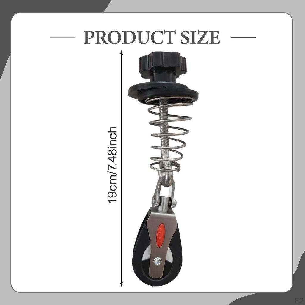 Pilates Reformer Spring Pulley Component Fitting Assembly Spare Part Rope Clamp