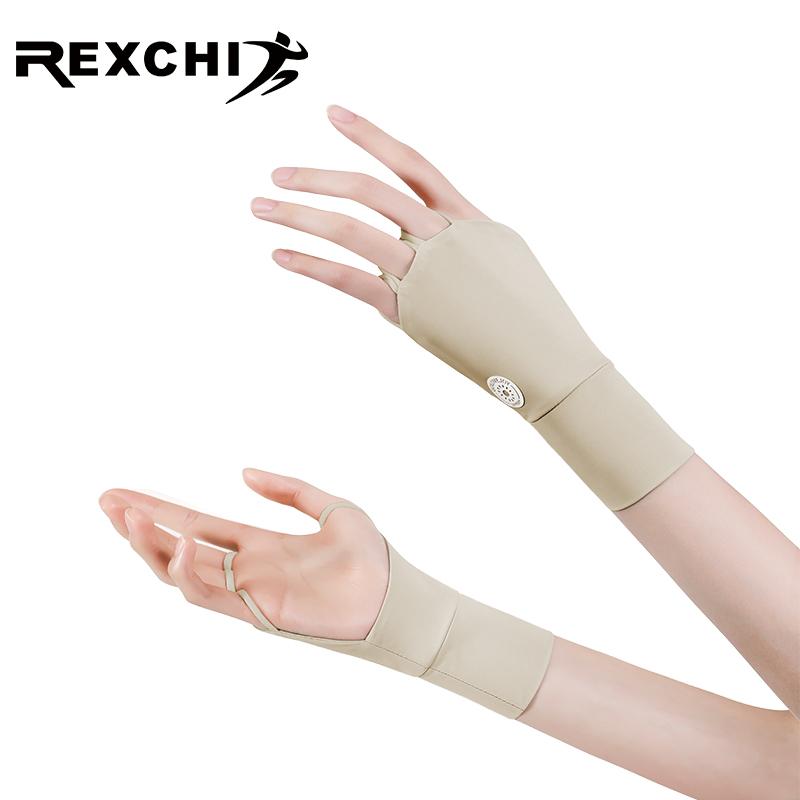 REXCHI High Quality Golf Sunblock Gloves Upf 50+ 98% Uv Block Nylon Ice Silk Uv Protection Driving Gloves Golf Gloves for Women