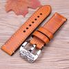 Genuine Leather Watch Band Strap 20mm 22mm 24mm Handmade Watchband 4 Colors Women Men's Thick Bracelet Belt Watches Accessories