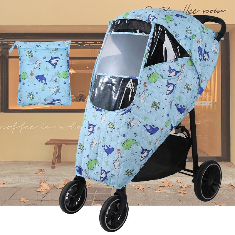 Essential Baby Rain & Windproof Stroller Cover for Warm Protection