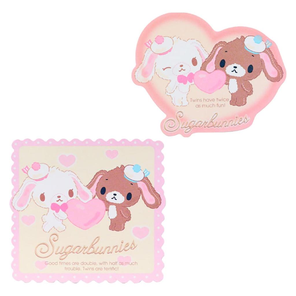 Sanrio Aufkleber Set (Charaktere der Heisei-Ära, Flauschiges Herz) Zuckerhasen 356964