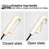 Automatic Open Close Compact Umbrella Creative Ring Buckle Windproof 10-Rib Umbrella UV Protection Sun for Summer Folding UPF 50+ Reinforced