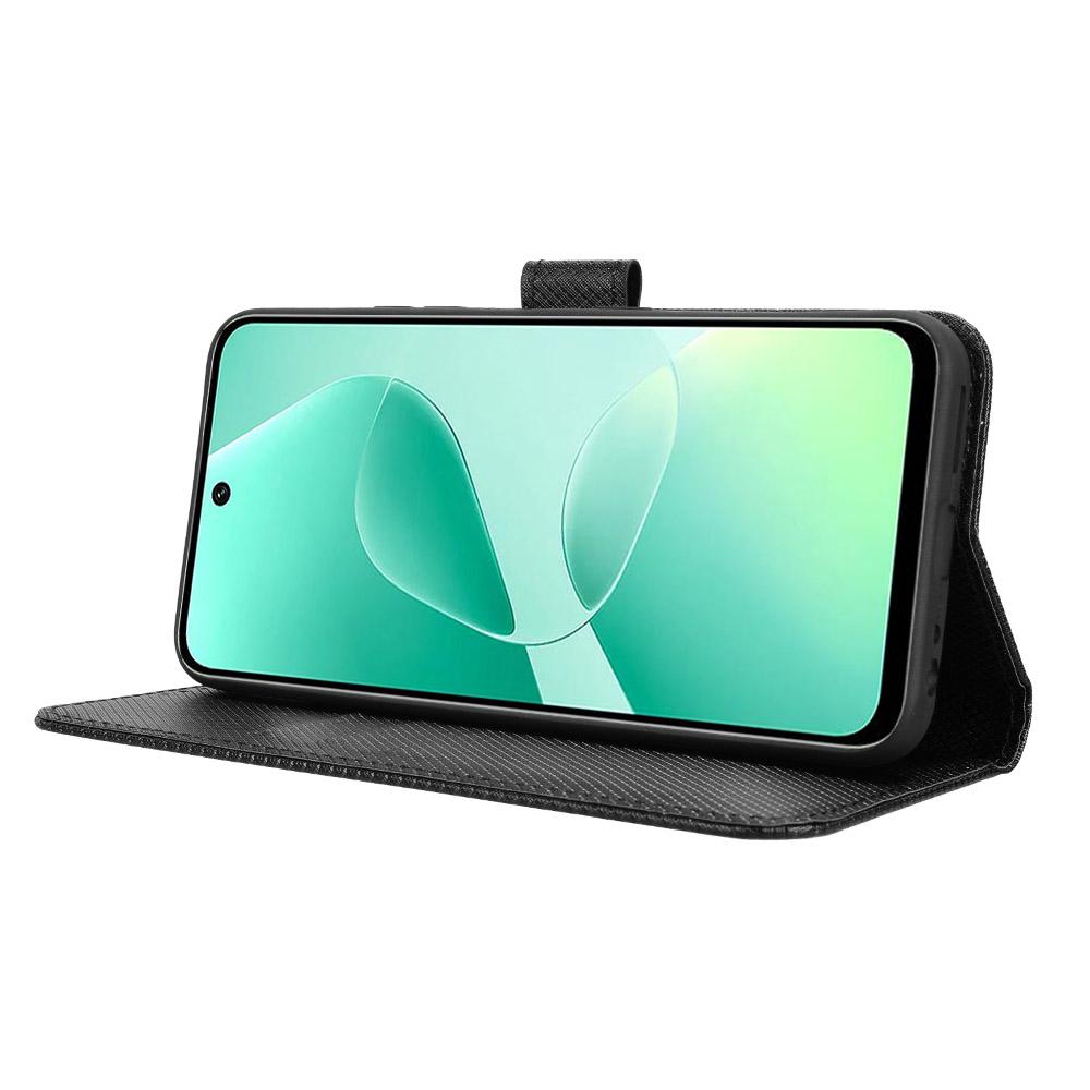 For Infinix Hot 60 5G/Hot 60i 4G Leather Wallet Case with Strap Diamond Texture Phone Cover