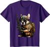 Military Bulldog Tactical Frenchie Ready for Action TShirt Short Sleeve Casual  Cotton Shift