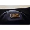Used PRADA Accessory Pouch Mini Bag Pocono Nylon Black Triangle Logo