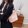 Bags women's bag 2025 new Korean version of fashion niche woven bag casual versatile shoulder bucket bag tide