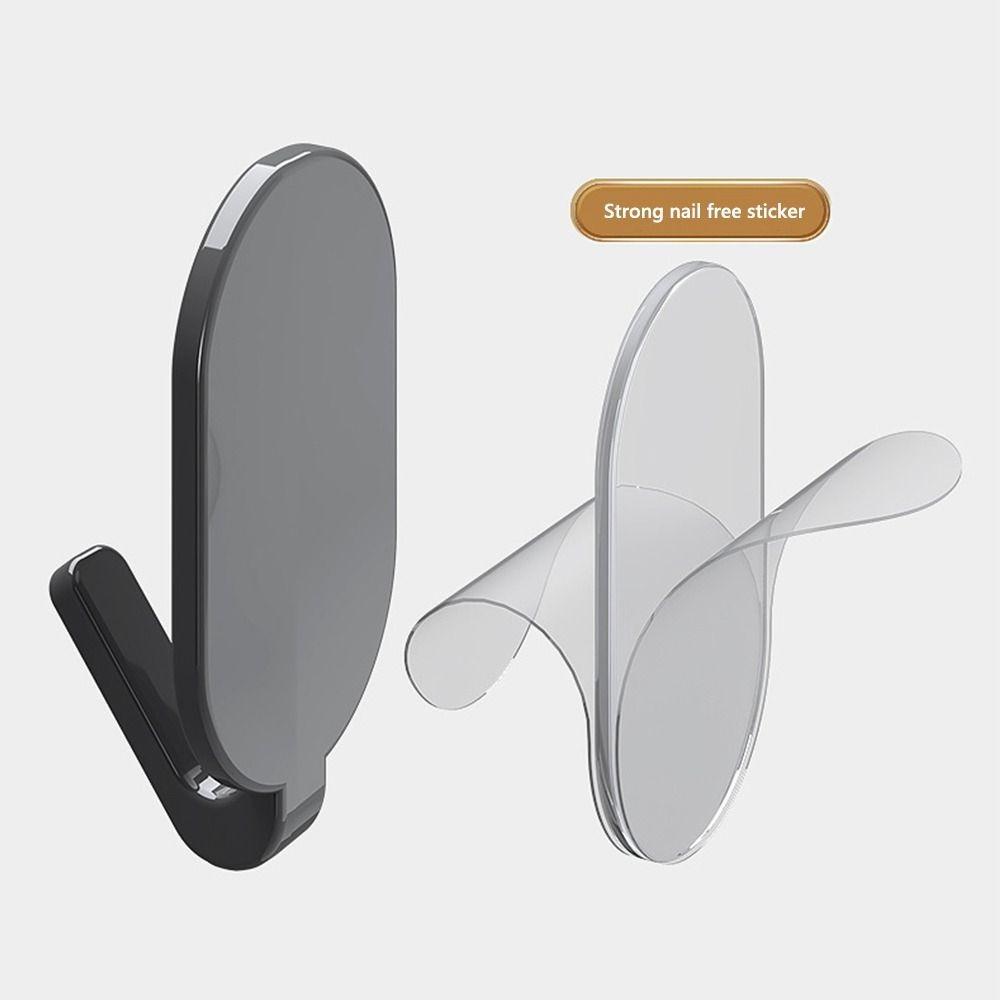 5PCS Traceless Sticky Wall Hooks Self Adhesive Stick On Hooks Wall Mounted Key Holder  Door Hanging