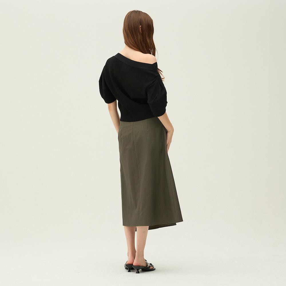 Ibiem Tab Point Drape Skirt Emq5Wsk010