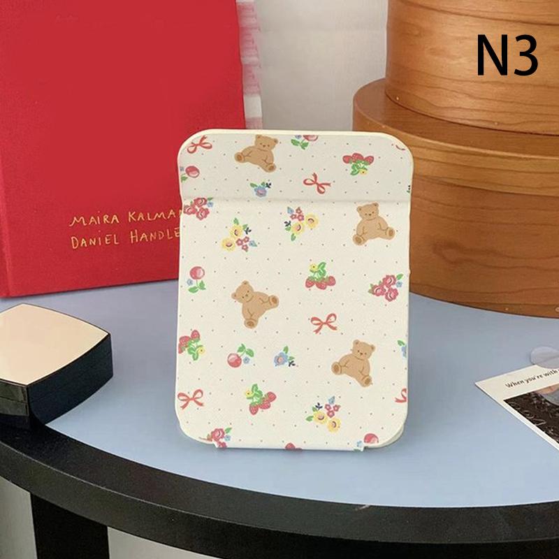 

Cartoon Rabbit Bear Foldable Makeup Mirror Portable Cute Mirror Student Dormitory Desktop Small Gift N3