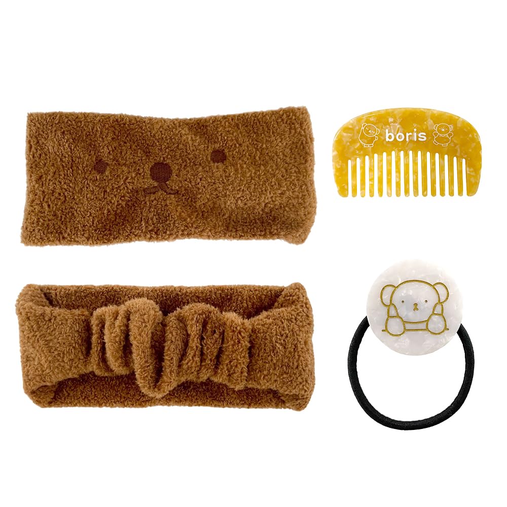 Dick Bruna Boris Haaraccessoires-Set mit Miffy-Haar-Haar und Ein schönes Geschenk für Zimmer, Bad und Gesicht (MF46802) Turban, Krawatte, Kamm. tragen, Zeit,