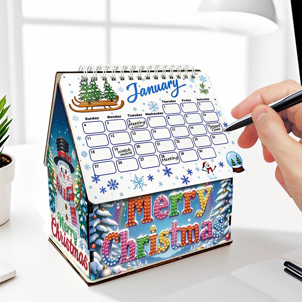 2026 Calendar DIY Diamond Painting Art Kit Diamond Painting Calendar Set Diamond Painting Kit for Home Office School Scheduling