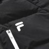 Fila Fusion Logo Print Fashion Casual Warm Hooded Down Jacket Women outerwear Deep-Black T11W241911FBK