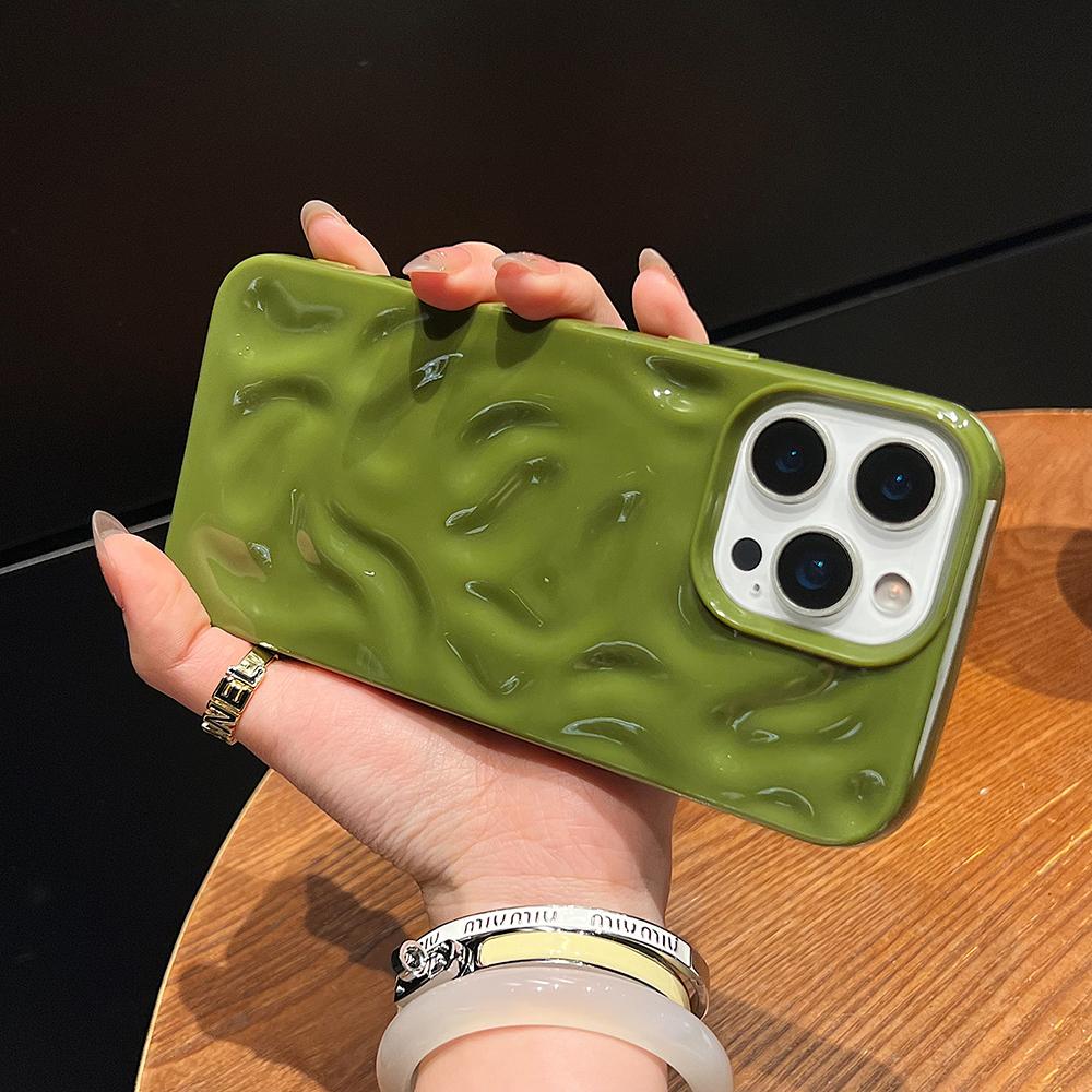 Luxury Glossy Candy Color Silicone Soft Case For iPhone 16 15 14 Plus 13 12 11 Pro Max Anti-Slip Lines Cover Shockproof Shell