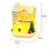 Christmas Holiday House Figurines Xmas Ornament Glowing for Tabletop
