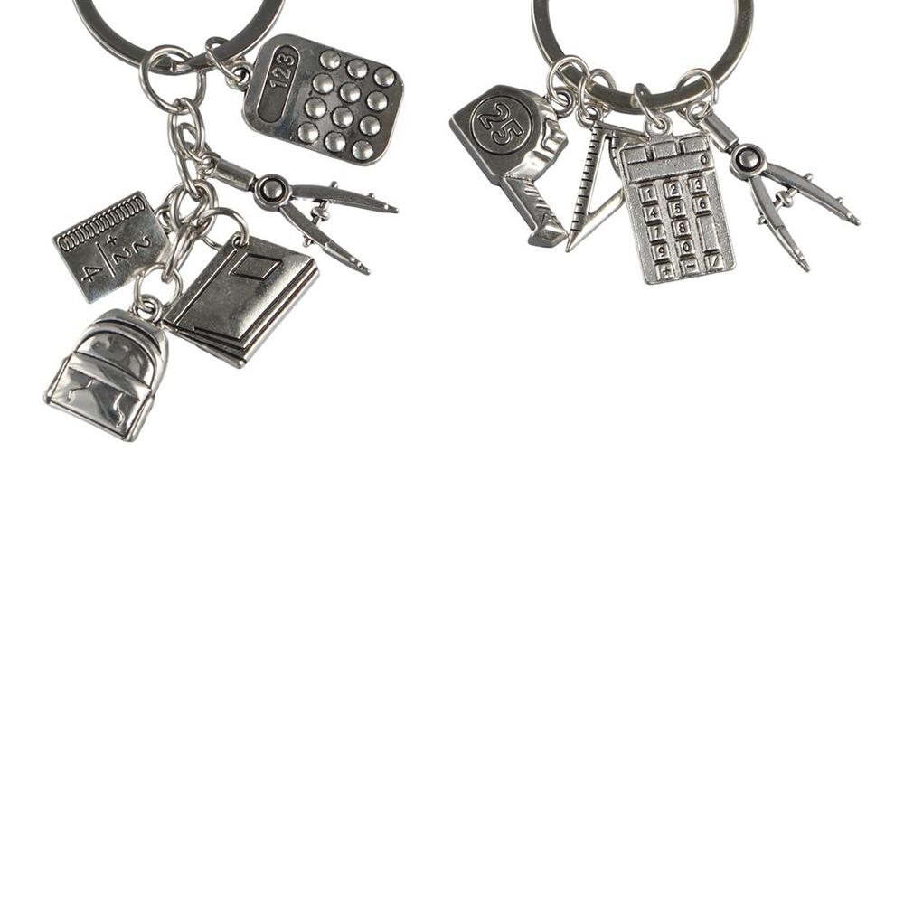 DIY Jewelry Geometry Keychain Compasses Student Keychain  Teachers' Day Gifts