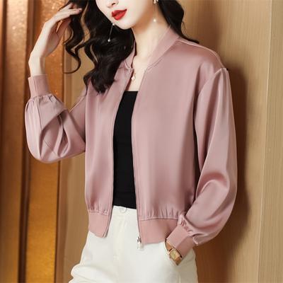 Baseball Uniform Short Jacket for Women In Spring and Autumn New Age-reducing Mother Slim Jacket Top