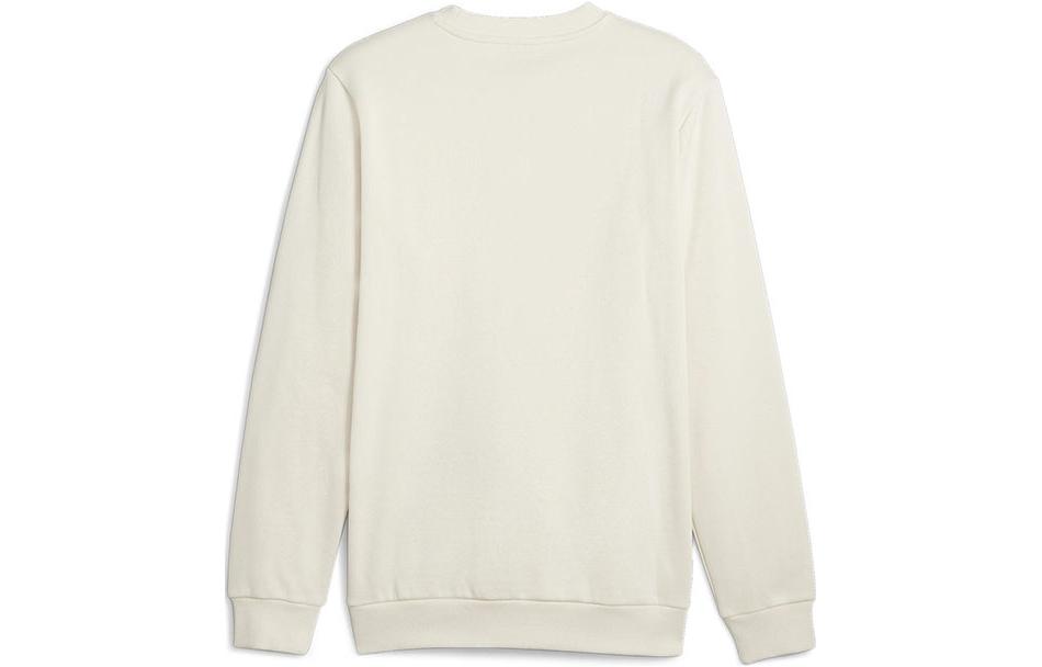 PUMA ESS Sweatshirts Men's Ecru Crew Neck Thickened Regular 680140-87
