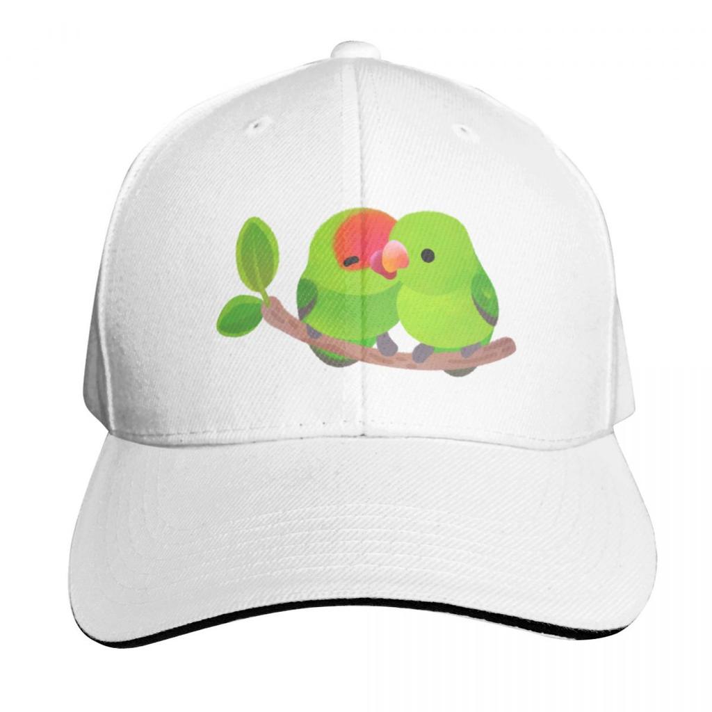 Tunaday Lovebird Baseball Cap Quick Dry Performance Cotton Twill Breathable Contrast Two Tone Brim