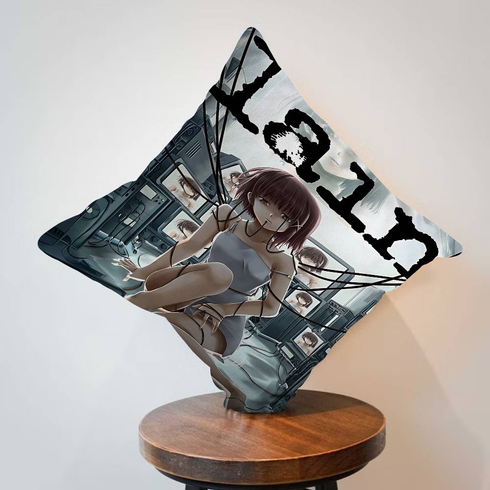Serial Experiments Lain Anime Cushion Cover Pillow Cover Decor Pillowcase Printed Cushion Case For Couch