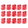 20pcs Bear Glass Beads Colorful Cute Lampwork Loose Spacer Bead For Jewelry Making DIY Necklace Bracelet Phone Chain Accessories