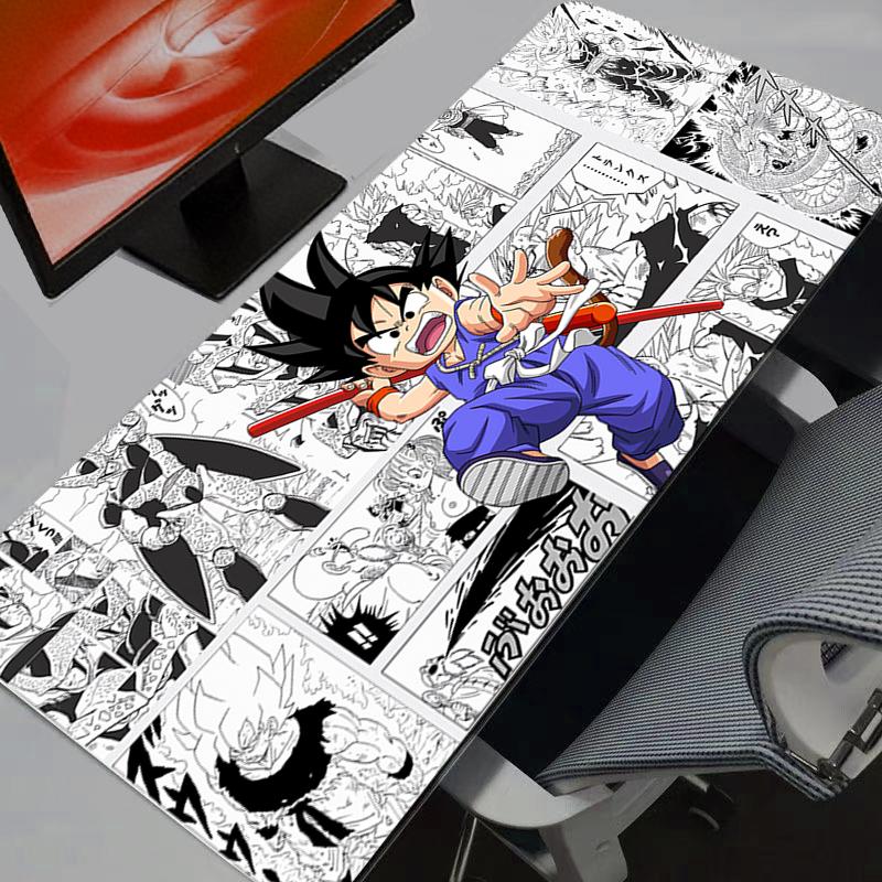 Mausmatte DBZ Dragon Ball Z Mauspade Anime Teppich Gaming Zubehör Großer Teppich Gamer PC Computer Tastatur Schreibtischmatte Mausepad