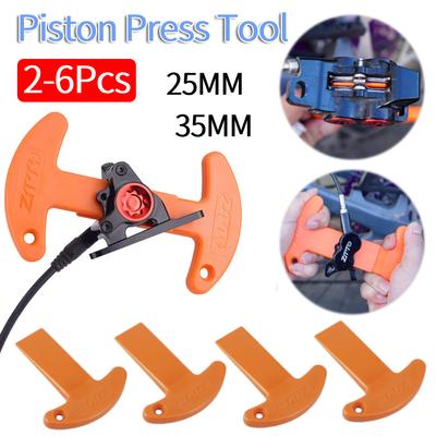 2-6Pcs Bicycle Hydraulic Disc Piston Compressor Tool Press Spreader for Road Bike MTB Caliper Resetter Repair Nylon Plastic Tool