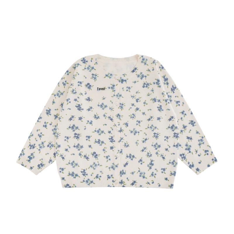 YouYou Girls' Floral Cardigan Sweater
