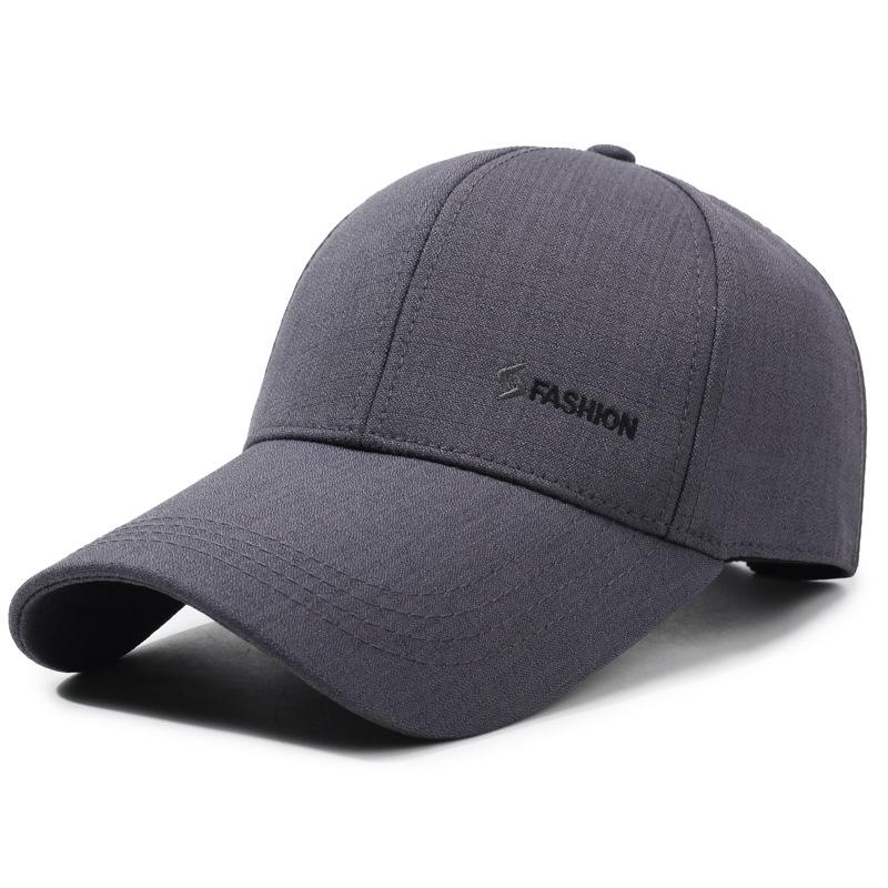 Men S Baseball Cap Autumn Hat Middle-Aged Men S Extended Brim Sun Hat Four Seasons Shade Cap Adjustable