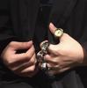 Korean Style Retro Hipster Watch Ring - Trendy Men's Hand Jewelry Accessory