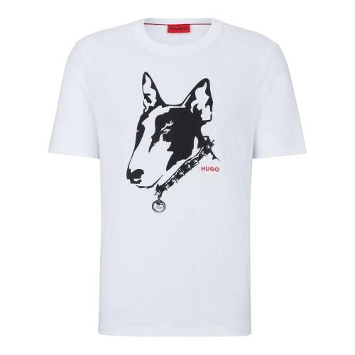 Hugo Herren T-Shirt mit Hundeaufdruck