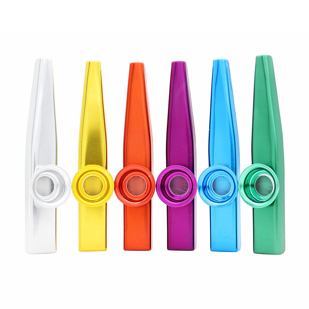 IRIN Kazoos with Kazoo Flute Diaphragms Mouth Metal Kazoos Ukuleles Guitar Companion Standard Common Size Instruments Parts